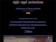 Tablet Screenshot of nightangelmusic.com